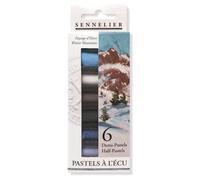 SENNELIER Set di 6 bastoncini extra morbidi a metà pastello, invernali