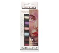 Sennelier Set di 6 bastoncini extra morbidi a pastello, per ritratti con toni chiari