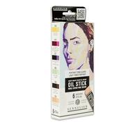 Sennelier Set di 6 mini bastoncini per olio, colori chiari, N130116.01