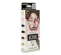 Sennelier Set di 6 mini bastoncini per olio - colori scuri - N130116.02