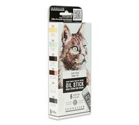 Sennelier Set di 6 mini bastoncini per olio - gatto tigre - N130116.06