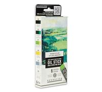 Sennelier Set di 6 mini bastoncini per olio - paesaggio astratto - N130116.05