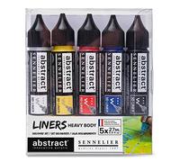 Sennelier Set di fodere acriliche astratte Discovery, include rivestimenti 3D da 5-27 ml, colori primari (10-121350-00)
