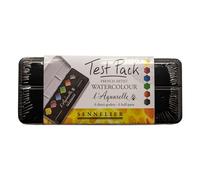Sennelier l' Aquarelle French Artists 'Watercolor di metallo set di 6 padelle mezza