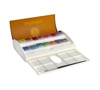 Sennelier - Watercolour Travel Set - 14 Half Cups in Plastic Box