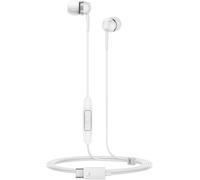 Sennheiser CX 80U - Cuffie intrauricolari con cavo, connessione USB-C, telecomando intelligente in linea a un pulsante con microfono, auricolari chiusi per la cancellazione passiva del rumore - Bianco