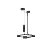 Sennheiser CX 80U - Auricolari in-ear con telecomando integrato, colore: Nero