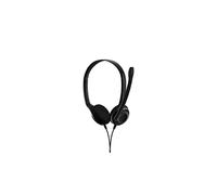 Sennheiser PC 5 Chat - Cuffie per comunicazione Internet, E-Learning e Gaming - Microfono a cancellazione del rumore, per gioco casual, leggero, alto comfort, minimalista, nero