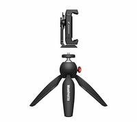 Sennheiser Pro Mobile Kit Con Manfrotto Pixi Mini Treppiede E Morsetto Smartphone Per Cellulari, Nero, 509265