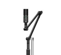 Sennheiser Profile Streaming Set con microfono USB, Boom Arm e tasca - Design Plug & Play, ideale per podcasting e streaming, capsula condensatore cardioide, cavo USB-C 3m - Nero (700100)