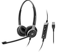 Sennheiser SC 660 USB ML Stereofonico Padiglione auricolare Nero, Argento cuffia e auricolare