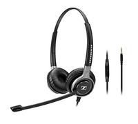 Sennheiser SC 665 (507256) - Cuffie da lavoro double-face, per connessione di telefoni cellulari e tablet, con audio HD e microfono ultra antirumore, colore: nero