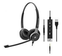 SENNHEISER - SC 665 USB Stereofonico Padiglione auricolare Nero, Grigio cuffia e auricolare