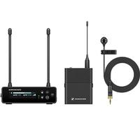 Sennheiser Sistema microfonico digitale portatile wireless UHF con lavalier a cardioide ME4 set EW-DP ME4 (Q1-6), Nero (700020)