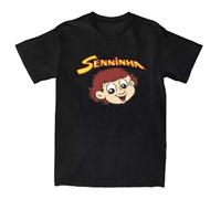 Senninha Ayrton T Shirt Summer Senna Cartoon Art Vintage T-Shirts Cotton Popular Tee Shirt for Men Short Sleeve Custom Logo Tops