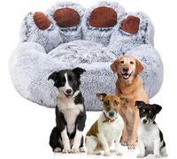 Senny - La Cuccia per Cani a Forma di Zampa 60 Cm , Calda e Accogliente Grigio