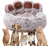 Senny - La Cuccia per Cani a Forma di Zampa 70 Cm , Calda e Accogliente Marrone