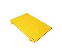 SENO & SENO Tagliere rettangolare da cucina in polietilene con fermi | Superficie antiaderente e resistente agli urti | Disponibile in diverse dimensioni e colori (giallo, 60x40x2)