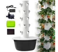 SENODON Torre idroponica con luci LED: Coltiva in casa Tutto L'Anno | Luci LED professionali per una crescita rapida in casa.