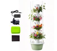 SENODON Torre Mobile con Ruote: Sposta Facilmente Il Tuo Giardino | Ruote bloccabili per spostare la torre verso la luce.