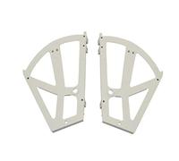 SENRISE - 1 paio di cerniere per scarpiera, in plastica, a due strati, ricambio per scarpiere, scaffali e armadietti, bianco