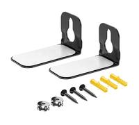 SENRISE 2 supporti da parete in acciaio per soundbar, supporti per soundbar, accessori per altoparlanti home theater, compatibili con la maggior parte dei sistemi home theater (9 x 5,7 x 5 cm)