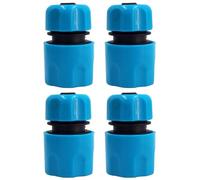 SENRISE 4 connettori rapidi per acqua, set di connettori per tubo da giardino, filettati da 1/2", connettori a doppia estremità per tubo da giardino, sistema di irrigazione a goccia (BU)