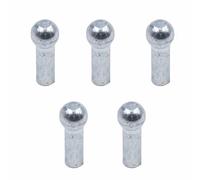 SENRISE 5 terminali a sfera per cavi, capicorda in filo zincato, estremità per cavi della batteria, resistenti, per puleggia da palestra, per sollevamento pesi (terminale a sfera con foro da 4,30 mm)