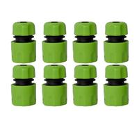 SENRISE 8 connettori rapidi per acqua, set di connettori per tubo da giardino, filettati da 1/2", connettori a doppia estremità per tubo da giardino, sistema di irrigazione a goccia (GN-A)