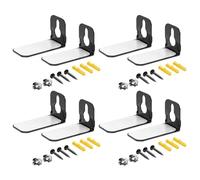SENRISE 8 supporti da parete in acciaio per soundbar, supporti per soundbar, accessori per altoparlanti home theater, compatibili con la maggior parte delle soundbar e sistemi home theater (9 x 5,7 x