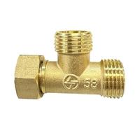 SENRISE, Connettore da 2/5 cm, 3 vie connettore tubo a T uguale raccordi di collegamento per aria gas acqua tubo adattatore/accoppiatore (tipo C)