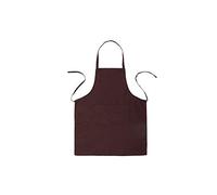 SENRISE Grembiule da cuoco, tinta unita, unisex, per adulti, confortevole, con tasca frontale, lavabile, per cucinare, cuocere, cucina, ristorante, artigianato, Marrone, 70CMx60CM