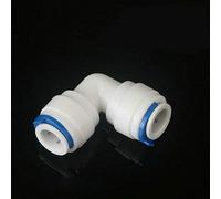 SENRISE - Raccordo per filtro dell'acqua con connettori a pressione per sistema di filtraggio ad osmosi inversa dell'acqua RO (tubo da 1/4" x tubo a gomito da 1/4", 1 pezzo