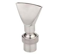 SENRISE Ugello spray per fontana d'acqua DN20 da 1,9 cm, in acciaio inox, ugello a ventaglio stretto per giardino, stagno, museo, parco, per creare un foglio d'acqua a forma di ventaglio