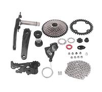 Senrusa 10 Speed Groupset 11 to 40T Flywheel Bottom Bracket Front Rear Derailleur Chain Anti Bike Gear Shift Kit Bike Accessories (34T Chainring)