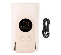 Senrusa Baby Bottle Warmer Constant Temperature USB Rechargeable Portable Bottle Warmer Insulated Sleeve for Travel Outdoor