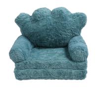 Senrusa Flip Out Chair Green Fold Out Couch Crown Cute Soft Comfortable Kids Sofa for Boys Girls Home School Kindergarten (2 Tier)