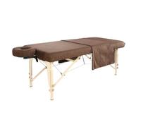 Sens Original - Set di lenzuola in flanella per lettino da massaggio, colore: marrone