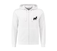 Sensa Cunisiun Maglia Hoodie Full-Zip Uomo White/Blue S,L