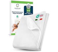 Sensalou Coprimaterasso impermeabile 120 x 200 cm, set da 2 pezzi, coprimaterasso per ragazzi e adolescenti, protezione dall'umidità, anallergico, traspirante, silenzioso, lavabile