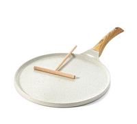 SENSARTE Padelle per Crepe 30cm Con Rivestimento Antiaderente In Ceramica, Crepiera con Distributore di Impasti, Per Ogni Piano Cottura Incluso l'Induzione