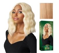 Sensationnel Chicbob Lace Frontwig - Parrucca con 5 ciocche frontali, senza colla, larga 12,7 cm, con attaccatura dei capelli sintetica prepizzata (ASHPEACHBLONDE)