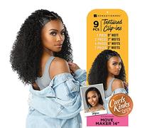 Sensationnel Curls Kinks & Co Texture Clip-in - MOVE MAKER 35,5 cm (Colore: 1B Nero Sporco)