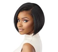 Sensationnel Curls Kinksandco Kinkyedges Parrucca Kinky Bob, 22,9 cm, 33 x 6 cm, linea frontale in pizzo naturale, con kinkytexture, per capelli naturali da 3C a 4C (HL280/44)