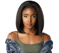 Sensationnel Curls Kinksandco - Mezza parrucca Top Babe con cappuccio con coulisse per texture naturali da 3C a 4C (1B OFFBLACK)