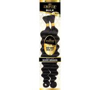 Sensationnel Empire Bulk Braiding - Treccia di capelli umani per il corpo profondo per boho boho senza nodo o stili di onde ricci sciolte - 1 pacchet