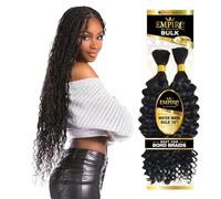 Sensationnel Intrecciatura in stile impero, capelli umani ondulati da 45,7 cm, per boho box senza nodi o ondulati ricci sciolti - 1 confezione (1B OFFBLACK)