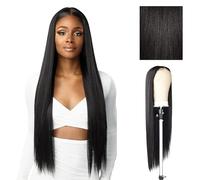 Sensationnel Parrucca da 81,3 cm, extra larga 12,7 cm, con attaccatura frontale in pizzo HD, capelli lisci Butta Hhm 81,3 cm 1B Offb