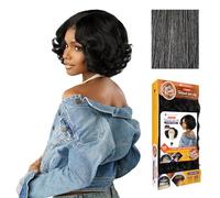 Sensationnel Parrucca Kinksandco Kinkyedges per ricci - Set di rulli crespi 25,4 cm, riga a Y, pizzo naturale Kinkytexture bordata, attaccatura dei capelli per texture naturali da 3C a 4C (M44)