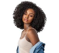 Sensationnel The Rule Breaker F1B/30 - Mezza parrucca con capelli ricci Kinksandco con coulisse per texture naturali da 3C a 4C